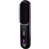 Générique Spazzola riscaldante per capelli corti, spazzola lisciante a 3 livelli di riscaldamento e schermo LED e ricaricabile tramite USB, leggera e portatile, per lo styling dei capelli in viaggio e a casa