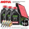 Motul + Hiflo + Ngk Tagliando YAMAHA FZ6 600 S2 /Fazer S2 2007 2008 2009 (5100 10W40 Filtri Candele)