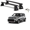 MENABO Barre Portatutto Acciaio per Kia Soul anno 2017 No Rails con 4 serrature