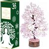 Crocon Quarzo rosa Pietra preziosa Albero della vita Albero di cristallo per reg