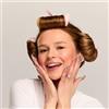 Glov Coolcurl Set di Bigoudis Senza Calore per la Notte Include 3 Rulli per Capelli e 3 Mini Cuffie in Satin Rosa Ideali per Creare Onde Morbide e Voluminose Mentre Dormi Comodamente