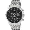 Lorus Orologio analogico al quarzo da uomo, con cinturino in metallo, RM335JX9, nero, Nero, Bracciale
