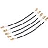 Alomejor 5 Pezzi Cordoncino Antiscivolo in Nylon con Connettore a Vite in Ottone per Violino 3/4 e 4/4 Accessori per Archetto Strumento Musicale