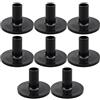 Remingtape 8pcs Cymbal Sleeves 8pcs 38x26mm black Drum Cymbal Sleeves for Shelf Drum Kit