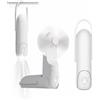 Hingue Mini Ventilatore Portatile 3 in 1, 3 Velocità del Vento [8-22 ore di Autonomia], Alimentazione con Power Bank, Funzione Torcia, Ventilatore Tascabile Portatile - Blanco