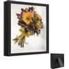 ARCPNRT Cornice Portafoto 3D, Frame D'arte 3D da Riempire 21 x 30 cm, con Lastra Acrilica Trasparente, Cornice DIY per Oggetti e Decorazioni Profonda di 3cm, per Foto, Medaglie(Nero)