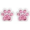 Zenvie Orecchini zampa, argento 925 (rosa chiaro)