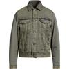MOORER - Giubbotto jeans - Verde militare