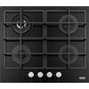 FRANKE Piano cottura incasso Gas on Glass FHSM 604 3G DC BK C cristallo nero 4 fuochi Franke