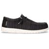 HEY DUDE Wally Stringata Casual In Tessuto Nero - Uomo - Nero