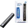 LogiLink Hub USB 2.0 LogiLink con alimentazione, 10 porte, nero