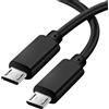 Akyga, cavo di ricarica e sincronizzazione Micro USB / Micro USB 60 cm, nero