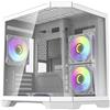 darkflash Case per PC Darflash Ft350 + 5 ventole ARGB (bianco)