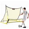 VEVOR Rete da Rimbalzo per Calcio Sports, Rete Rimbalzante 183 x 108,5 cm per Allenamento Controllo Passaggio Pallone, Pali in Fibra di Vetro Rinforzata Telaio in Ferro, Area Rimbalzo 1700x1500 mm
