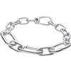 Pandora Bracciale a maglia in argento Sterling, collezione ME, lunghezza 17,5 cm, 593854C00-3, 593854C00-3, Argento sterling, Nessuna pietra preziosa