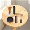 4 Pezzi Set Pressino e Distributore Caffè Ergonomico Accessori Facile da Pulire