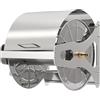Relaxdays Avvolgitubo in Acciaio Inox, per Tubo 40 m 1/2, Montaggio a Parete, A x L x P: 31 x 40 x