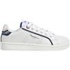 Pepe Jeans London Player Young B Scarpe da Tennis in Pelle a vestibilità Regular per Uomo, Lavaggio Blu