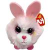 Ty Beanie Balls Strawberry il Coniglietto Pasquale Rosa con gli Occhioni Rosa Glitter, Animaletti di Peluche Morbidi e Tondi da Collezionare, 10 cm, T42555