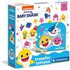 Clementoni- Baby Shark-Transfer Tattoos-Set, Laboratorio, Kit Tatuaggi temporanei per Bambini 5 Anni+, Multicolore, 18627