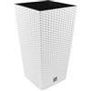 Prosperplast Vaso da fiori di 16.3 litri con inserto 22,5 x 22,5 x 42 cm in bianco