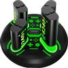 PALPOW Per Xbox Controller Charger con 4 batterie da 6240 mWh, stazione di ricarica rapida con indicatore LED, compatibile con Xbox Series X|S, Xbox One S/X/Elite - Nero