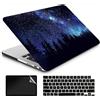 AMCJJ Compatibile con MacBook Air 15 pollici Caso 2024 2023 Rilascio M3 A3114 M2 A2941 Touch ID, Plastica Hard Shell Caso & Tastiera Cover & Screen Protector - Forest Night Sky