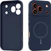 GIOPUEY Cover per Honor 600 PRO, Magnetica Custodia Compatibile con MagSafe, Morbido TPU Silicone Custodia, Resistente all'Usura - Navyblue