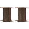 vidaXL Supporti Altoparlanti 2 pz Marrone 30x30x40cm Legno Multistrato, stand per altoparlanti, supporto per altoparlanti da tavolo, supporto per altoparlanti surround