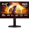 Aoc Monitor da gioco Led 24.5'' AOC 25G4ZR Full HD 1920x1080 1ms classe F Nero opaco [25G4ZR]