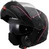 LS2, Casco Moto Modulare STROBE II LUX Matt Black Pink, L