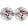 Einhell - Set di 2 dischi da taglio DIA, 230 mm (accessori per smerigliatrice angolare, 2 dischi diamantati, diametro 230 mm, spessore 1,8 mm, max. 6.600 min-1, per tutte le smerigliatrici angolari)