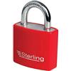 Sterling APL052P Lucchetto in Alluminio da 50 mm, Fornito in 2 Colori Vivaci, Che Possono variare, Rosso o Blu, 50mm