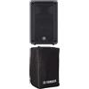 Yamaha DBR15 Cassa Attiva da 1000w Picco + SPCVR-1501 Cover di protezione, Nero