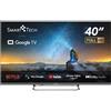 Smart Tech Smart TV 40" FHD LED GoogleTV DVBT2/C/S2 Classe E WiFi Grigio 40FG01V Smart Tech