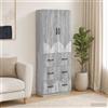 vidaXL Set di armadi 2 pcs Legno ingegnerizzato Armadio Stoccaggio Modulare vidaXL
