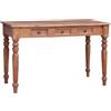 vidaXL Scrivania con Cassetti Bianca 117x57x75 cm Massello di Recupero vidaXL