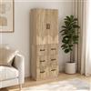 vidaXL Set di armadi 2 pcs Legno ingegnerizzato Armadio Stoccaggio Modulare vidaXL