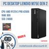 Lenovo ThinkCentre M75e Gen2 Cpu AMD Ryzen 3 PRO 4350G Ram 8Gb SSD 240Gb W11Pro
