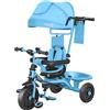 Globo Triciclo Evolution 5 in 1 con parasole (93x52cm) VITAMINA G Azzurro 05564