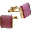 ZUGLQYSX Gemelli Gemelli da Uomo in Pietra Quadrati in Rame, Bottoni for Camicie da Donna, Accessori for Gioielli for Feste di Matrimonio per Affari Festa di Nozze(Gold)