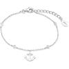 s.Oliver Bracciale in argento sterling 925/acciaio inossidabile per donna, bracciale, motivo, fornito in confezione regalo per gioielli