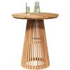vidaXL Tavolo Laterale Marrone 70 x 70 x 75 cm Legno di Teak Solido, Giardino e Terrazza, Tavolo in Legno Moderno, Arredo Outdoor, Minimalista e Decor Contemporaneo
