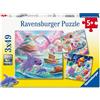 Ravensburger Kinderpuzzle 3x49 Teile - Süßigkeiten Küste