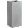 Vaso quadrato alto KUBE HIGH SLIM VASO 25X25 H70 - EURO3PLAST, CEMENTO