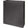 Vaso rettangolare alto KUBE TOWER CASSETTA 70X30 H90 - EURO3PLAST, GRANITO