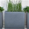 Vaso rettangolare alto KUBE HIGH SLIM CASSETTA 80X25 H70 - EURO3PLAST, CEMENTO