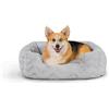 Best Friends by Sheri Soothe & Snooze Lounge Lux - Letto per cani rettangolare - lavabile - in memory foam - grigio - M - 76 x 51 cm
