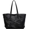 AINUOEY Donna Borse a Mano Borsa a Spalla Elegante Grandi Firmate Marca Tracolla Antifurto PU pelle 79319 1 pz Nero