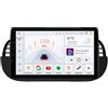 OEM Autoradio, lettore multimediale, sistema di navigazione, compatibile con Fiat 500 dal 2007 al 2014, modello S6 KI AHDC2, colore nero